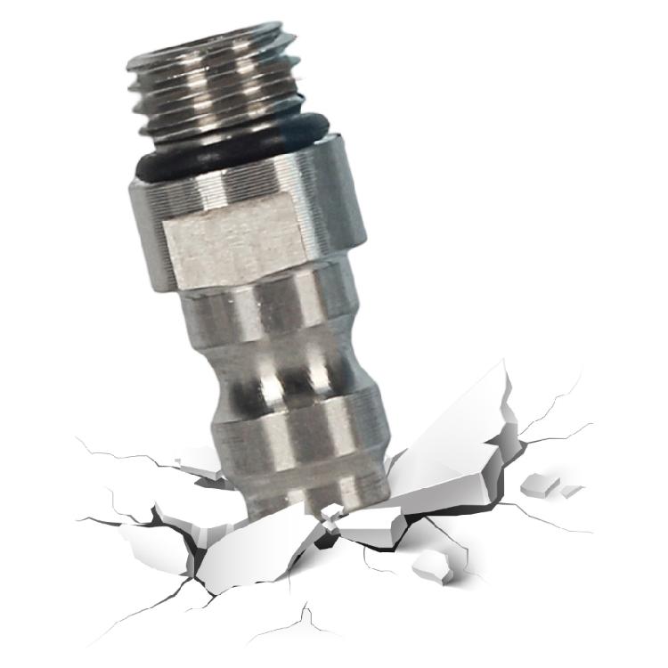 M8x1 Threaded Air Charging Valves with 40MPa Pressure Rating Leakproof One Way Mechanism For Industrial Pneumatic Tool
