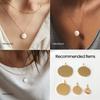 EManco Minimalist Geometric Round Pendant Homemade Bracelet and Necklace Making Accessories