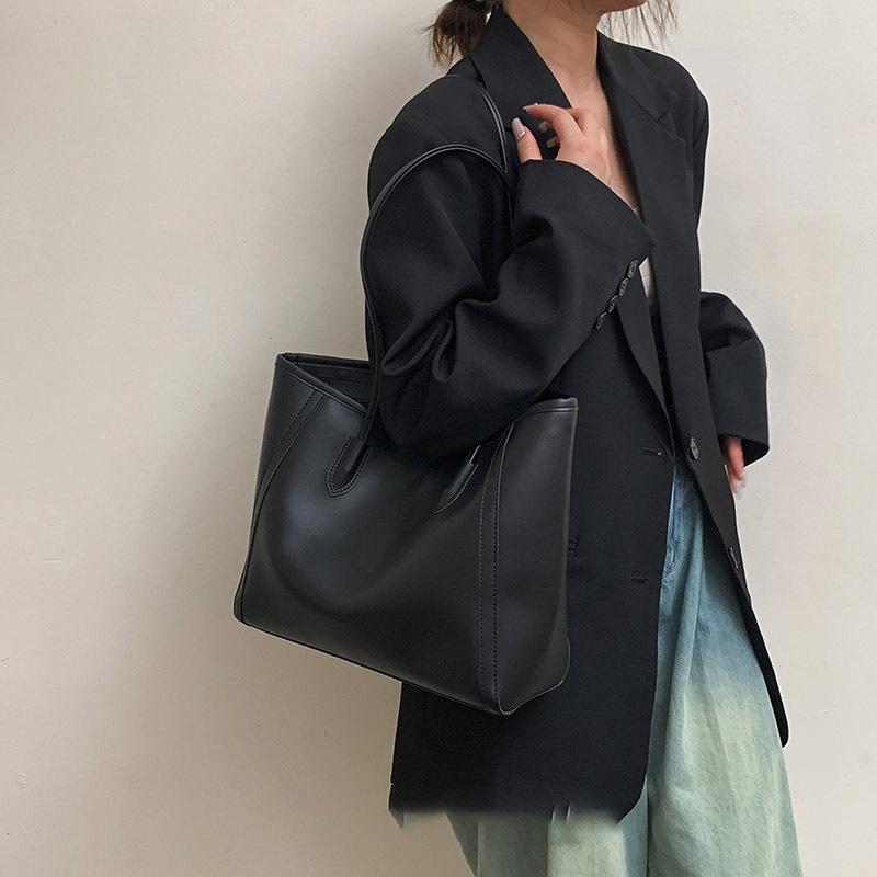 Retro Large-capacity Bag Women's Bag 2025 New Trendy Korean Version Versatile Tote Bag Fashionable Shoulder Commuter Bag