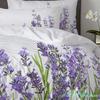 Purple Flower Lavender White Duvet Cover With Pillow Case Custom 3pcs Bedding Set Quilt Cover Double Bed Home Textile