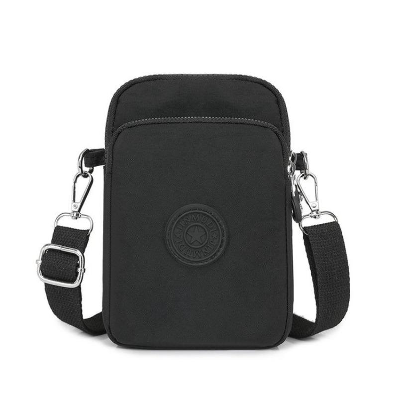 Mobile phone bag, mini bag, new oblique span small bag, multi-layer, Oxford cloth women's shoulder bag.