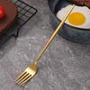 8/16Pcs Stainless Steel Dinner Forks, Gold Tableware Fruit Steak Salad Forks, Suitable For Restaurant Banque Party