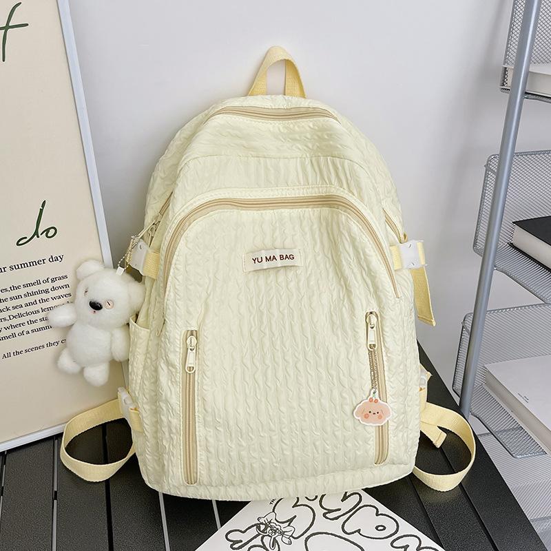 Schoolbag Japanese Ins Girl Schoolbag, Korean Version of Small Fresh Junior High School Student Cute Soft Sister Backpack Female High School Student