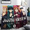 1PC Jujutsu Kaisen Patterned Flannel Blanket Suitable For All Seasons For Home Decor Warmth And Comfort Gifts Holiday Present