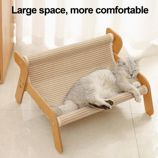 Cat Scratcher Couch Load-bearing Cat Scratching Sofa Lounger Sisal Cat Chair for Healthy Scratching And Resting