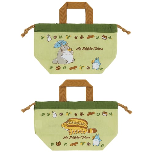 Skater Lunch Box Lunch Drawstring Bag Ghibli Totoro Nekobus Boys Girls KB7C