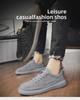 Men's Canvas Summer Breathable Casual Flat Shoes, Soft Sole Slip-On Black Work Shoes