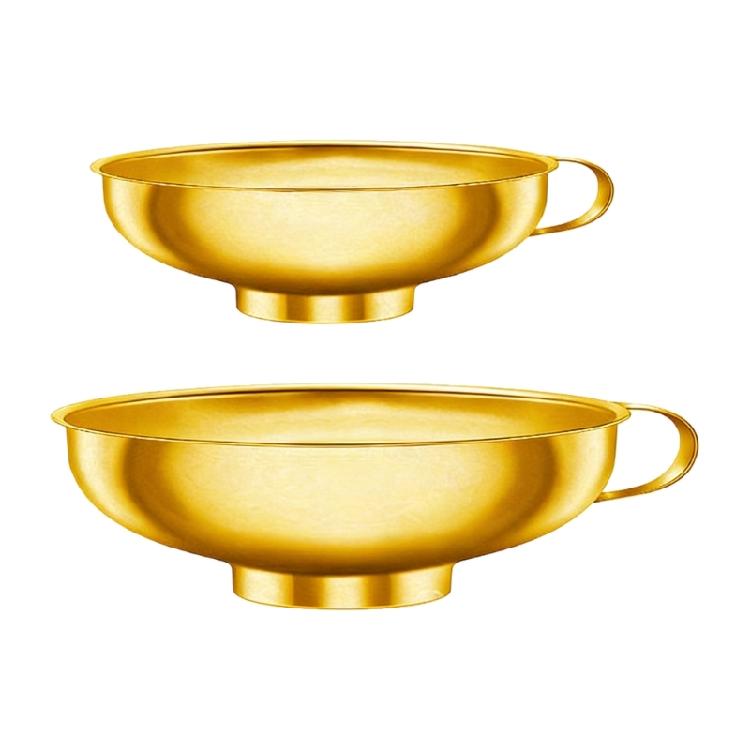 

High Quality 2/3Pack Nonrust Steel Funnel Set Large Opening Design Kitchen Funnel For Mess Release Food Preparation