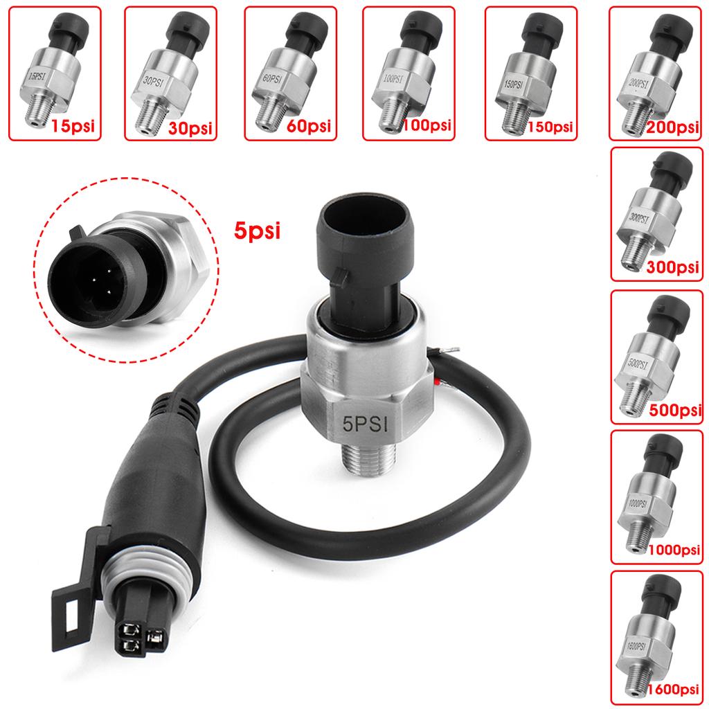 1pc 1/8NPT Thread Stainless Steel Pressure Transducer Sender Sensor for Oil Fuel Air Water Include 30 psi 100 psi 150 psi 200 psi 300 psi 500 psi 150PSI 1pc 1/8NPT Thread Stainless Steel Pressure Transducer Sender Sensor for Oil Fuel Air Water Include 30 psi 100 psi 150 psi 200 psi 300 psi 500 psi 150PSI