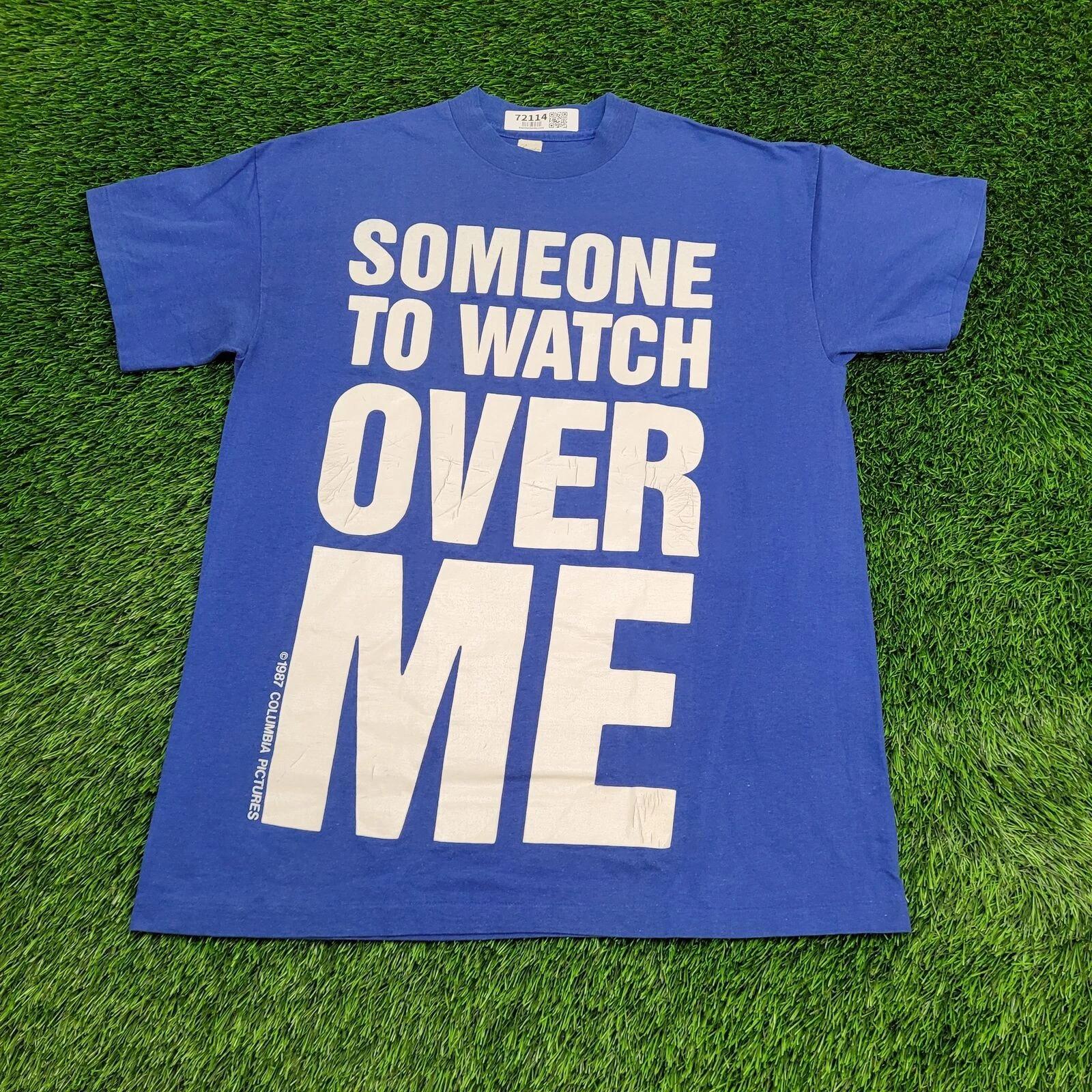 

Vintage 1987 Someone to Watch Over Me Movie Shirt L/XL 23x30 Blue Single-Stitch L