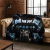 Aircraft Control Cockpit Cabin Spacecraft Moto Flannel Blanket Soft Throw Blanket for Bedroom Living Room Bed Travel Camping