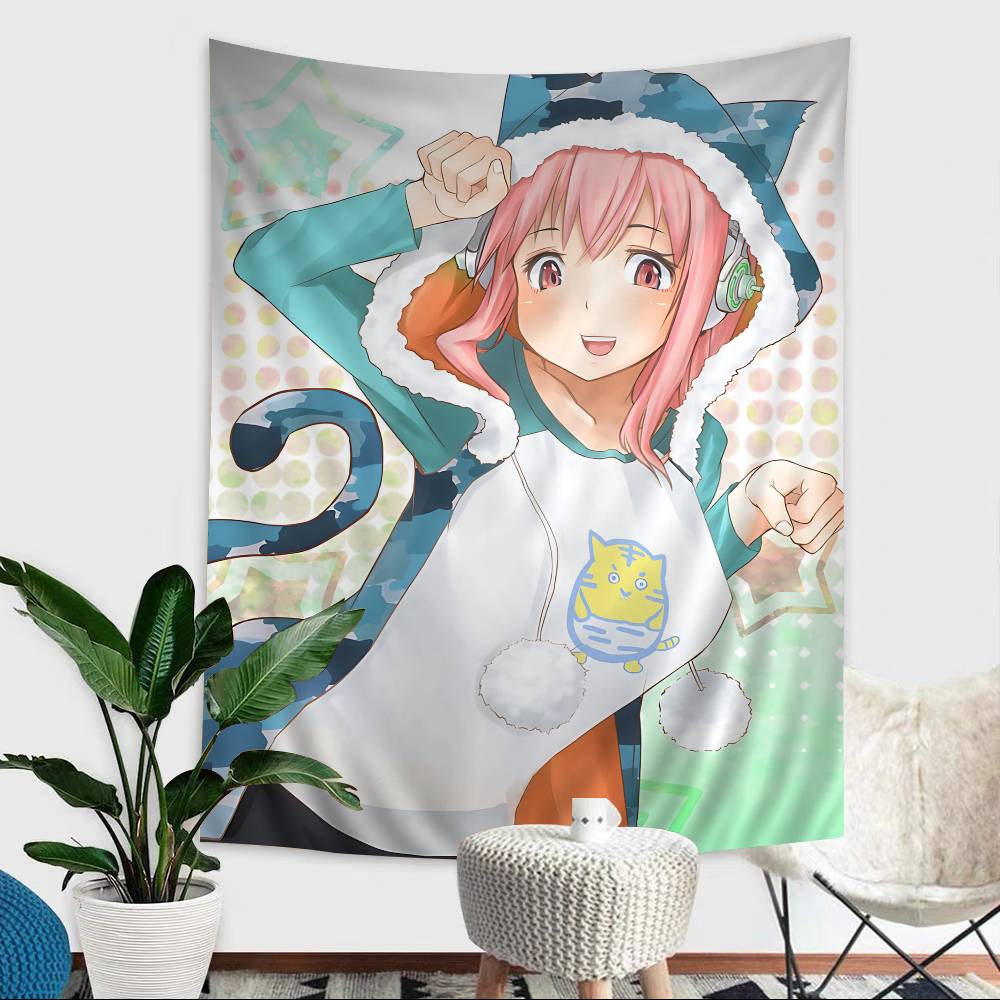 Beautiful Girl SUPERSONICO Hippie Wall Hanging Tapestries For Living Room Home Dorm Decor Art Home Decor
