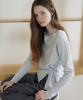 Nounbeleo Waist Belt Longsleeve Knit Top [Knss06Kn04]_Sky Blue