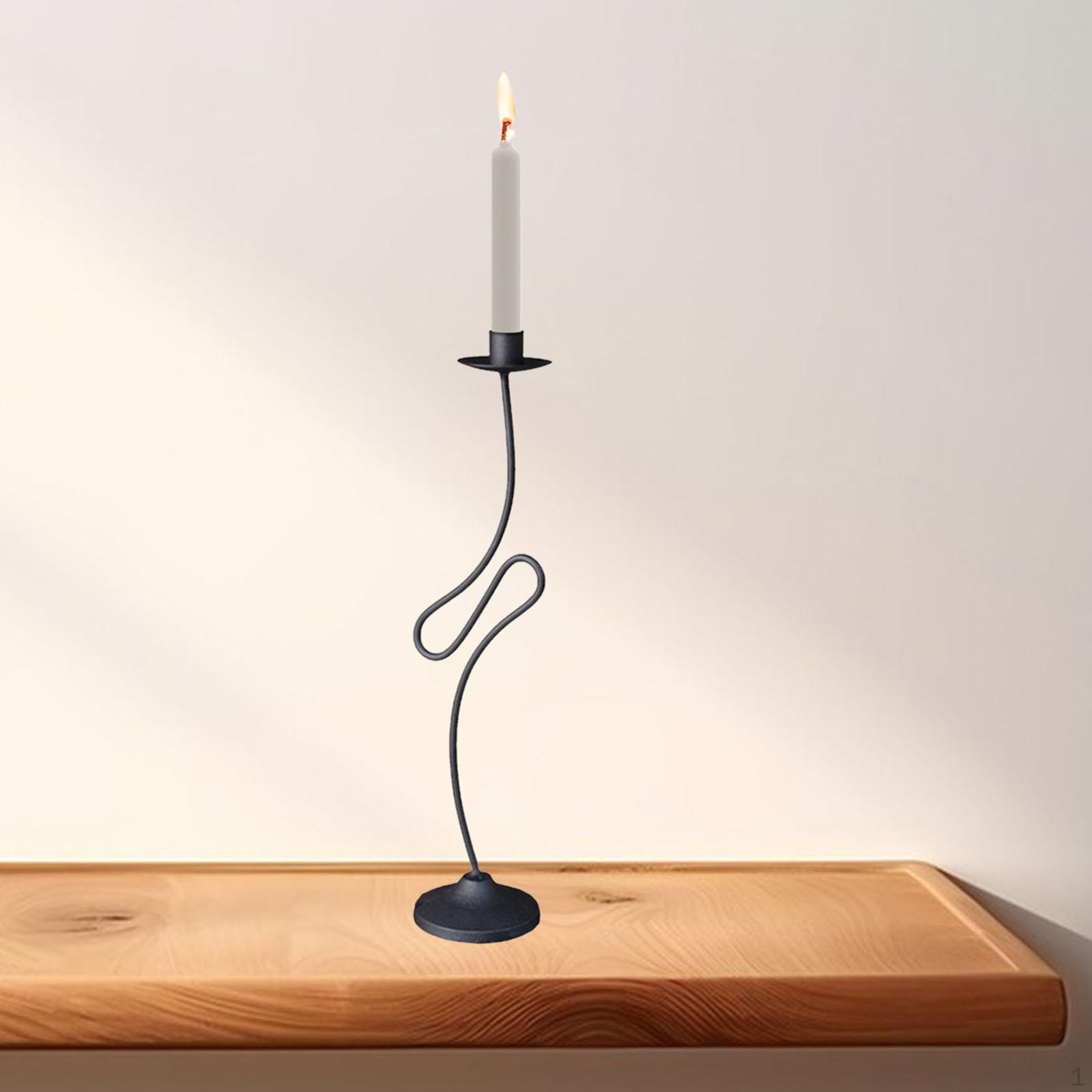 Candle Holder Candlestick Supplies Candelabra Pillar Candles Stand for Dining Desktop Table