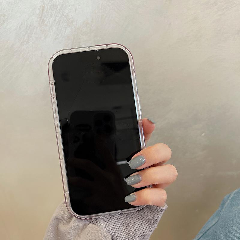 Süße Mädchen schwarz Liebe Herz Falten Welle stoßfeste Hülle für Iphone 13 11 12 14 Pro Max weiche Silikon Stoßstange zurück Abdeckung