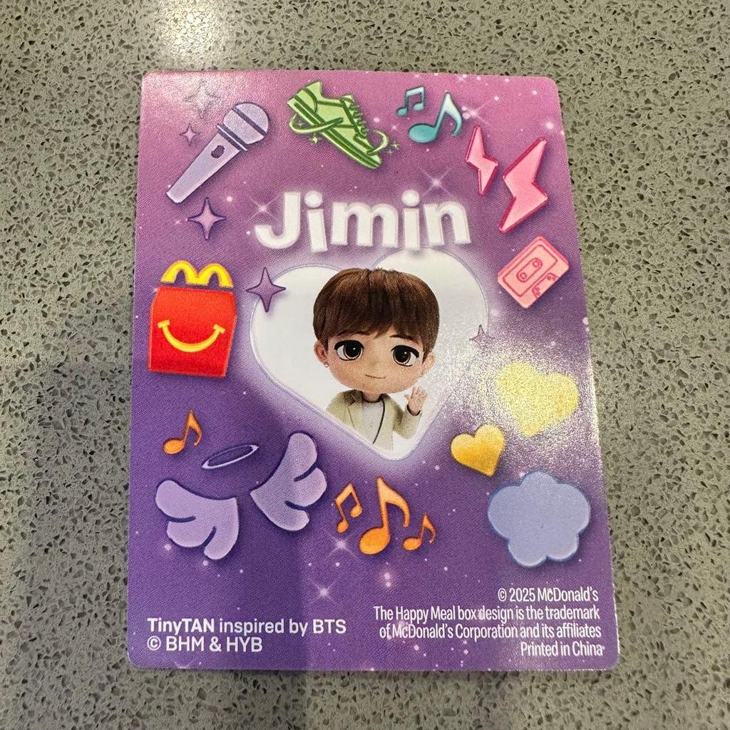 [USED] Hard To Find Jimin BTS McDonald's TinyTan Figure Jimin