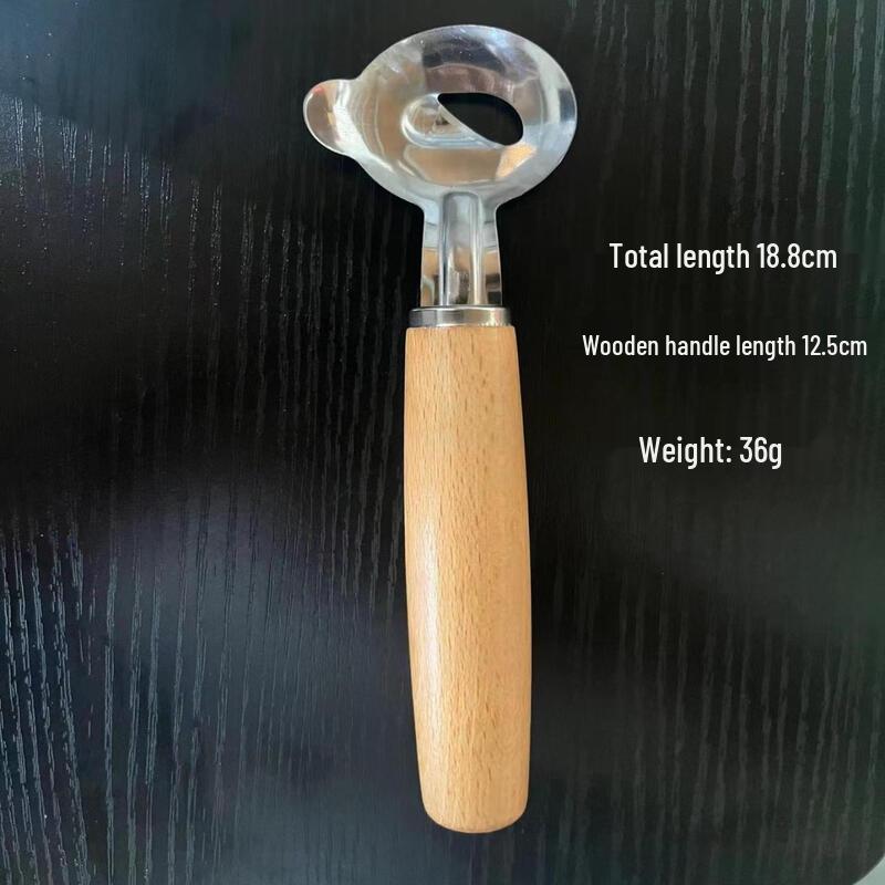 

ZISIZ Stainless Steel Noodle Cutter with Wooden Handle