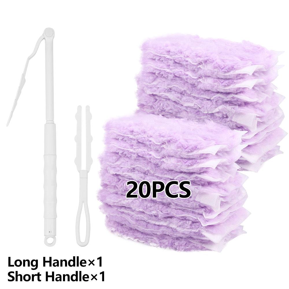 

Duster for Swiffer Double sided 360° Electrostatic Precipitator with Replaceable Dust Collector Head Disposable Feather Duster