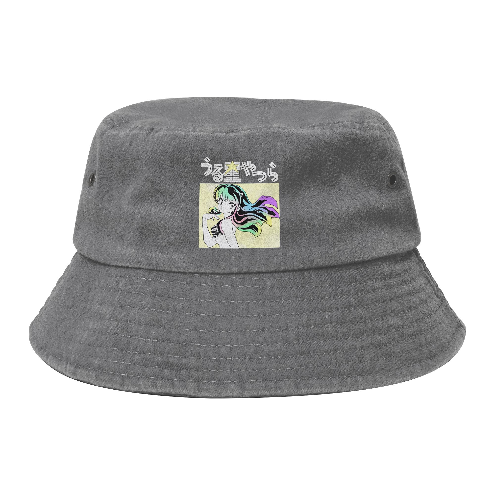 Urusei Yatsura Lum Bucket Hat for Girl Beach Anime Field Hat Casual Packable for Outdoor Fishing Caps Boonie Hat One Size