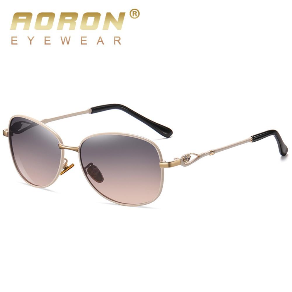 aoron Polarized Large Frame Two-color Sunglasses Women's Colorful Multi-color Sunglasses