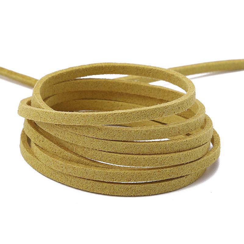 Korean suede rope for DIY jewelry making, 3mm braided wire for bracelets and necklaces. Add a touch of handmade to your accessories!