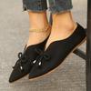 Fashion 2025  Women Loafers Retro Pointed Toe Suede Flat Shoes Summer Slip on Casual Shoes Female Feetwear Zapatos De Mujer Plus Size