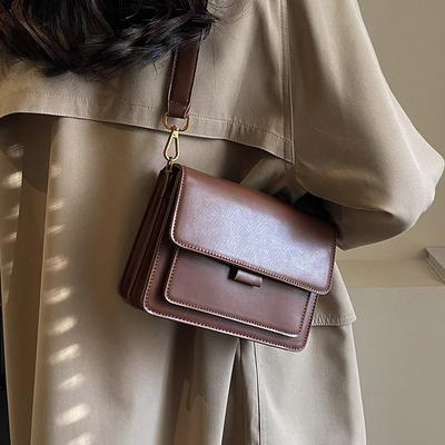 Klasická designová crossbody taška z PU kůže pro ženy cestovní kabelka s uchem módní taška přes rameno posel