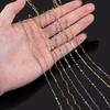 No Fade 1Meter Stainless Steel Gold & Silver Color Twist Stick Link Chain Bulk Chains for DIY Necklace Bracelet Jewelry Making