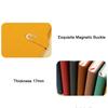 200 Pages A5 Notepad PU Leather Cover U-Shaped Magnetic Buckle Business Office Notebook Horizontal Line Thickened Paper Diary