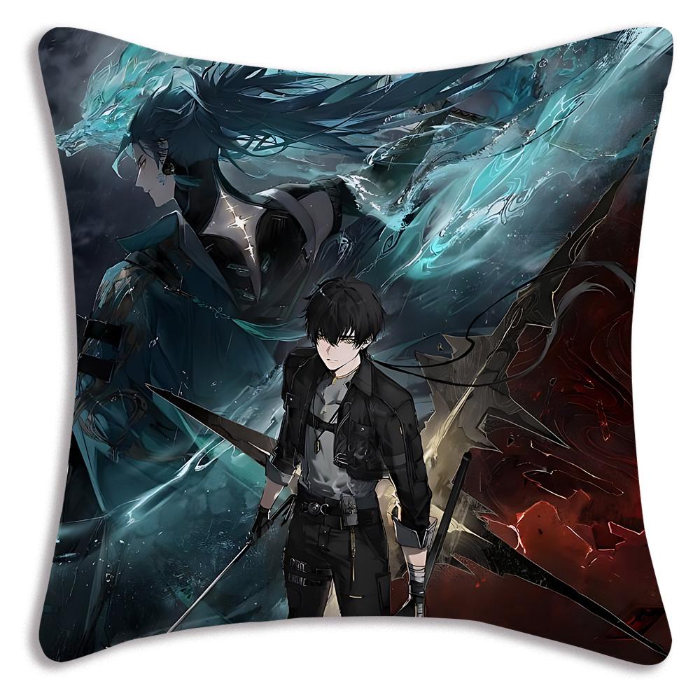 Game Wutherings W-Waves Pillow Covers Cartoon Sofa Decorative Home Double-sided Printing Short Plush Cute Cushion Cover
