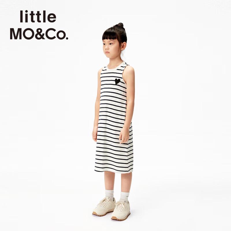 Little MO&Co. Girls  Striped Sleeveless Midi Dress 160