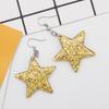 Iridescent Five-Pointed Star Dangle Earrings - Versatile, Fashionable, Long Style for Women