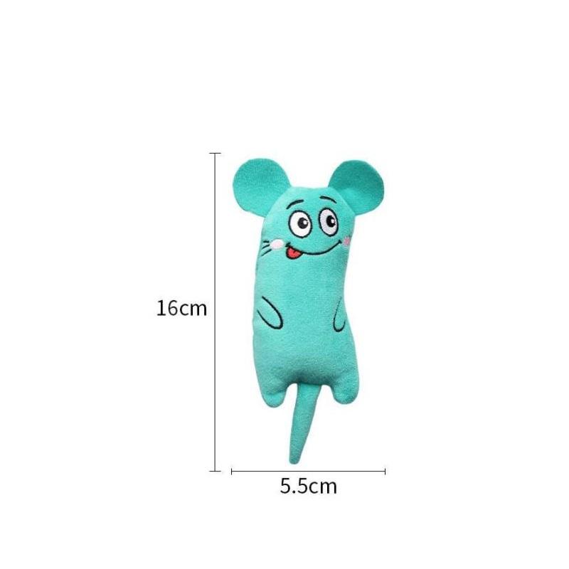 Pet toys cute and fun interactive plush toys molar catnip kitten chewing mouse pet accessories