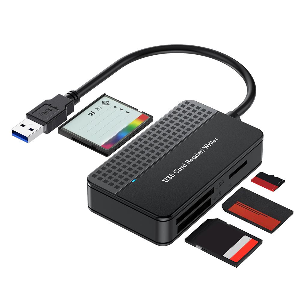 

Mini USB 3.0 Type C 4 в 1 USB-кардридер для чтения смарт-карт SD TF CF MS Compact Flash Card адаптер 20 см кабель для ноутбука