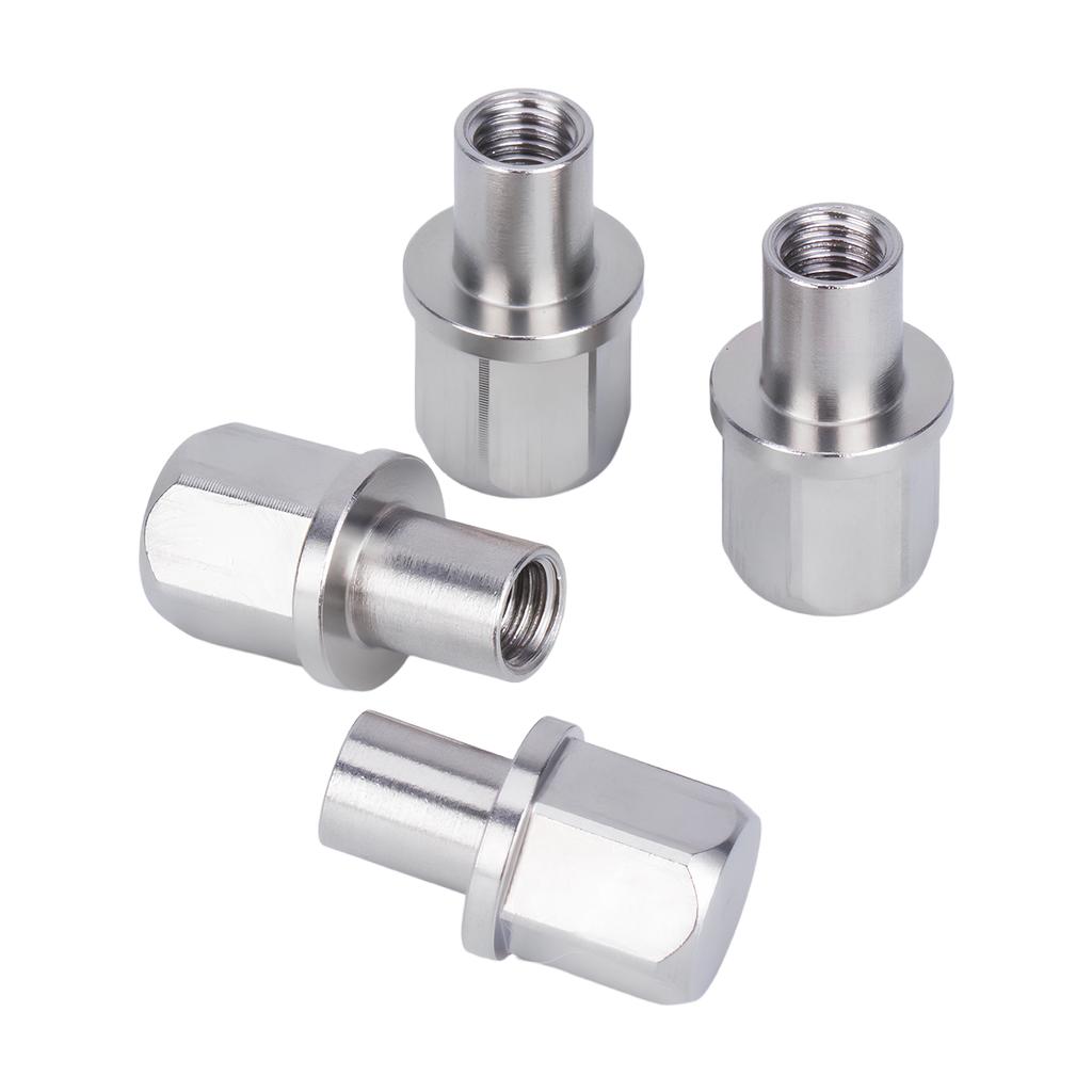 4PCS 12mm Hex Wheel Hub Drive Adaptor Extension Column Metal Nut 12/15/17/20/25mm for 1/10 RC Crawler Axial SCX10 TRX4