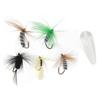 Fly Fishing Flies Kit Fly Fishing Bait Kit with Thrower Hook Swivel Plastic Beads Storage Box