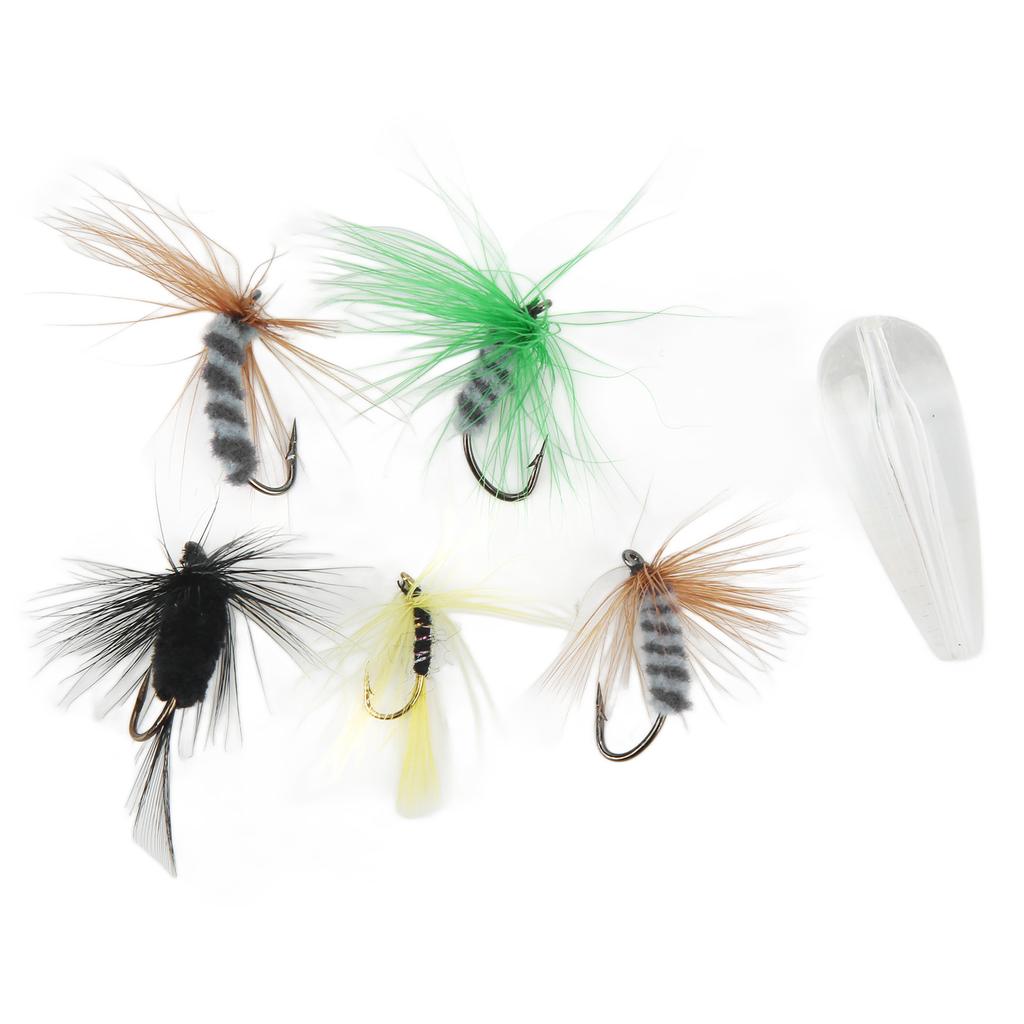 Fly Fishing Flies Kit Fly Fishing Bait Kit with Thrower Hook Swivel Plastic Beads Storage Box