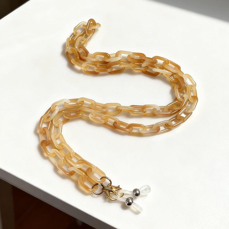 Retro Hip Hop Clear Acrylic Candy Color Chain for Eyeglasses/Pants