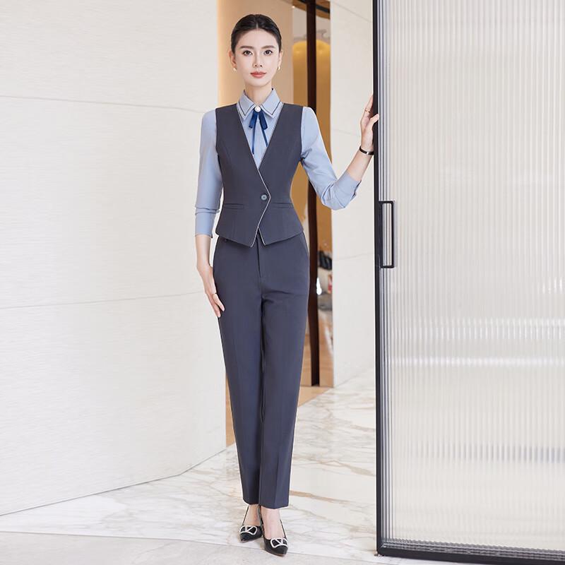 Women's Professional 3-Piece Vest Suit