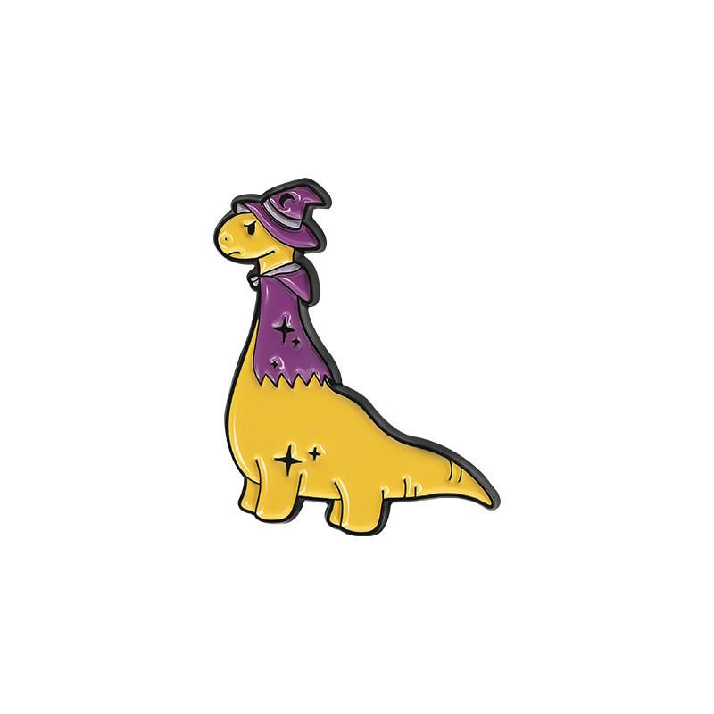 Cute Cartoon Charming Dinosaur Brooch Set Fashionable Pin Accessories For Bags Clothing