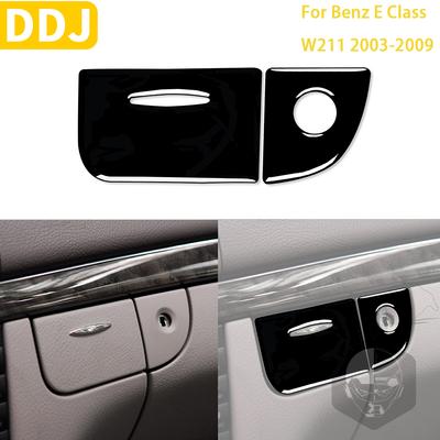 Voor Benz E Klasse W211 2003-2009 Accessoires Auto Zwart Interieur Opbergdoos Key Lock Trim Sticker Plastic