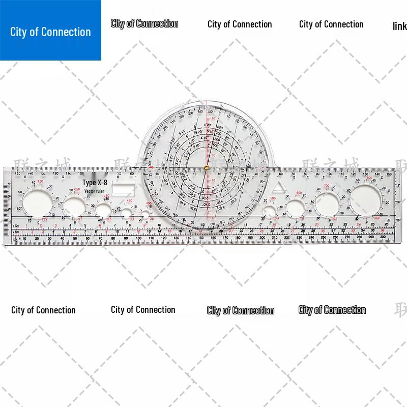 Civil Aviation Flight Navigation & Measurement Ruler