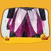 Witch Set Dress Girls Halloween Wizard Costume Kid Party Hag Witch Vestidos