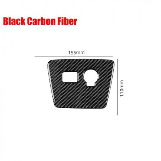 Carbon Fiber Car Power Output Button Panel Trim Sticker For Toyota Prius 2012-15