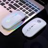 נורות LED Slim נטענת Bluetooth/USB אלחוטי RGB עכבר עבור Tablet PC Andoid IPad