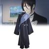 Black Cosplay Butler Theme Anime Character Undertaker Performance Set Clothing