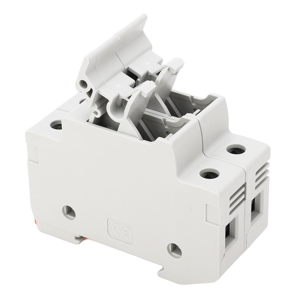 DC Fuse Holder Quick Breaking 2P 32A 10x38 Photovoltaic Fuse Holder with 30A PV Fuses 1000VDC