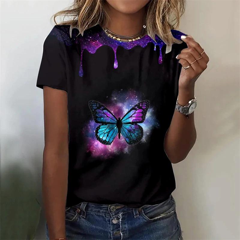 Women's T-shirt Summer Fashion Short Sleeve Tees Tops 3D Print O-Neck Casual T Shirt for Women's Funny Clothes for Sexy Girl Top