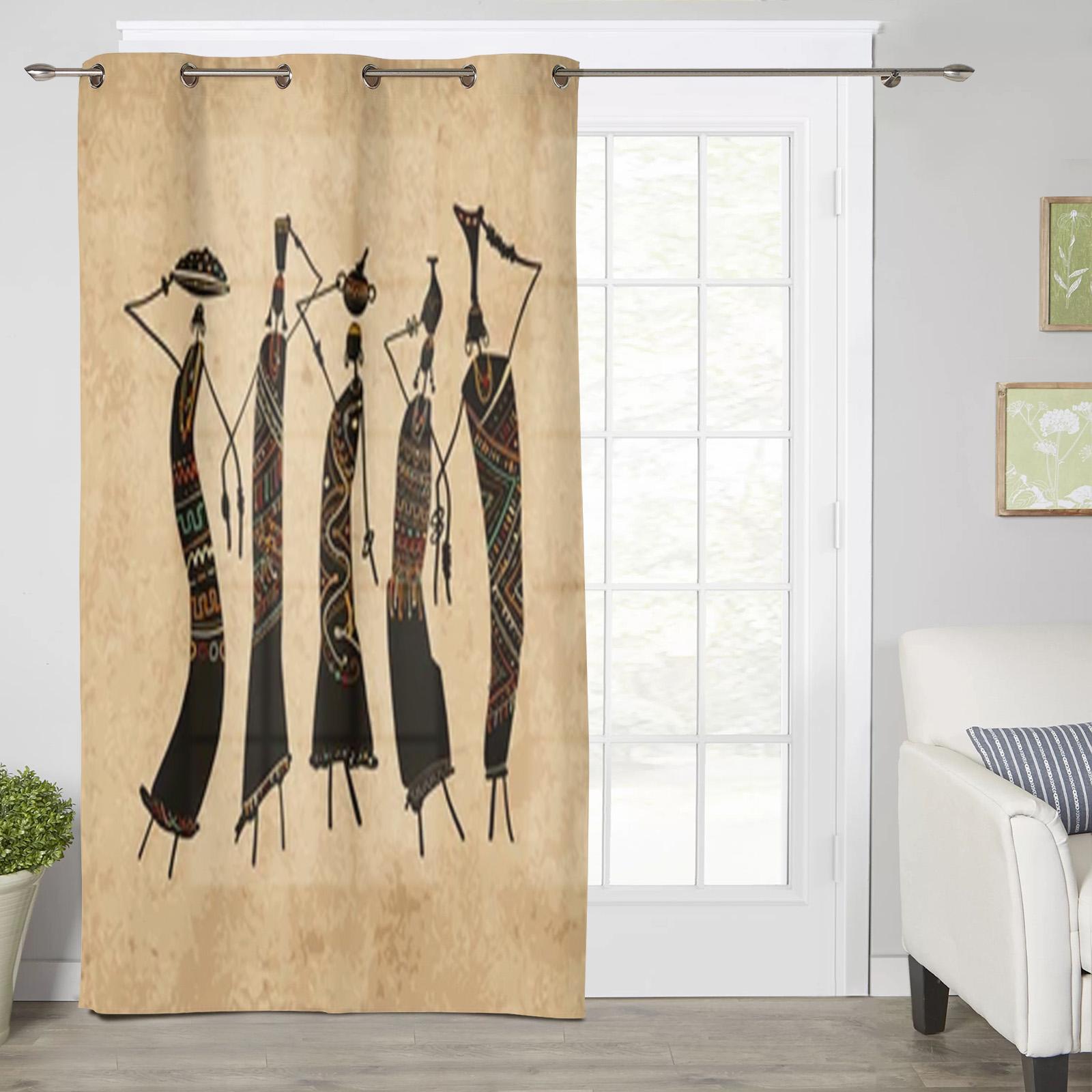 Африканский Самка Слон Жираф Спальня Кухня Шторы Предметы Декора Гостиной Оконные Шторы — фото 19