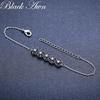 BLACK AWN Black Bracelet for Women Black Stone Bracelets